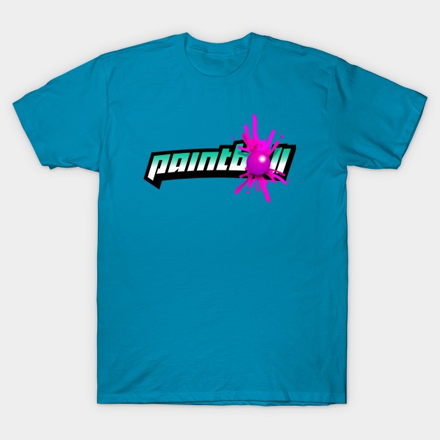 Paintball exploding logo T-Shirt by MplusC